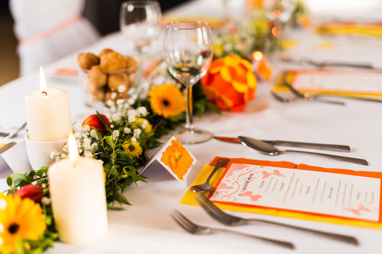 wedding table setting