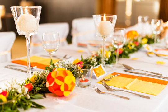 wedding table setting