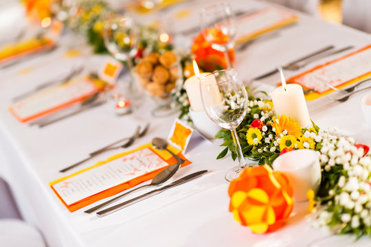 wedding table setting
