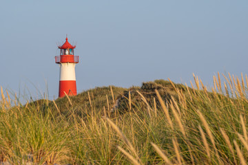 Lighthouse List-Ost on the island Sylt, Germany