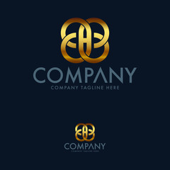 Letter H Logo Template. Letter HC Logo. Floral Logo