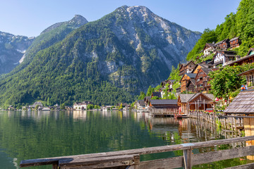 Fototapeta premium Village in the Mountains