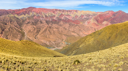Serranía de Hornocal - Cerro de 14 Colores (The Mountains of 14 colors) located next to Humahuaca in Jujuy province, Argentina