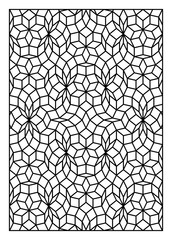 Obraz premium Laser cut geometric pattern decorative panel. Vector ornament design.