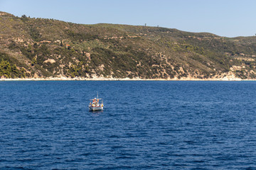 Obraz premium Mount Athos in Autonomous Monastic State of the Holy Mountain