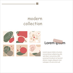 Landing page abstract background christmas concept. Modern illustration