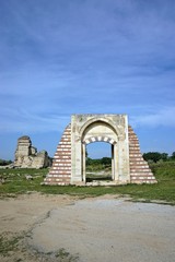 Fototapeta na wymiar The ruins of Edirne Palace in Edirne, Turkey.