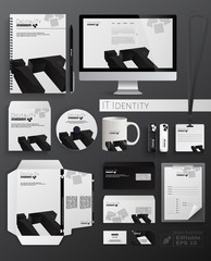 IT Identity, Classic Stationery Template Design.