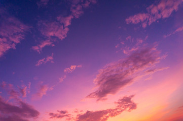 Beautiful clouds sky. Sunset sky. Gradient Sky pink and purple.jpg