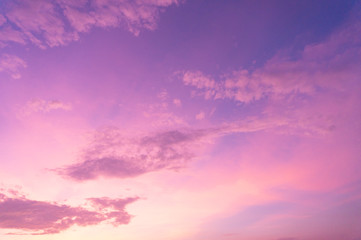 Obraz premium Beautiful clouds sky. Sunset sky. Gradient Sky pink and purple.jpg