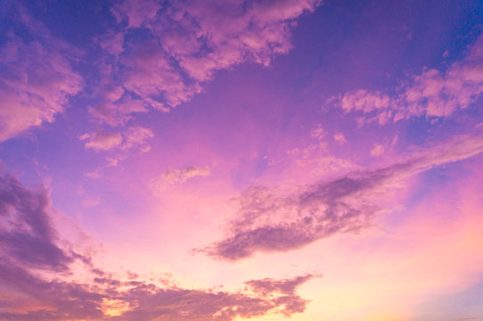 Beautiful clouds sky. Sunset sky. Gradient Sky pink and purple.jpg