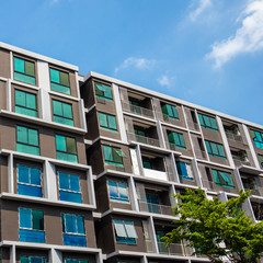Obraz premium construction of new condo miniums