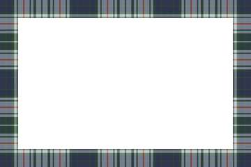 Naklejka premium Rectangle borders and Frames vector. Border pattern geometric vintage frame design. Scottish tartan plaid fabric texture. Template for gift card, collage, scrapbook or photo album and portrait.