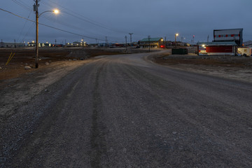 Airport Road in Cambridge Bay