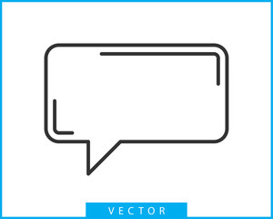 Talk bubble speech icon. Blank empty bubbles vector design elements. Chat on line symbol template. Dialogue balloon sticker silhouette.