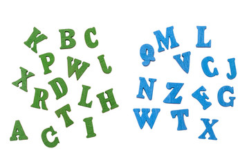 wooden basic bold font style full alphabet capital letter on realistic wood background