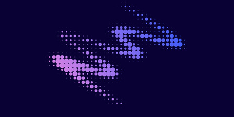 Gradient  futuristic pattern.