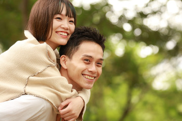 Fototapeta premium 笑顔のカップル