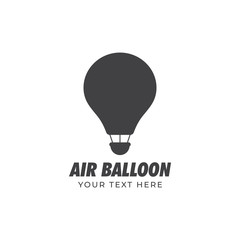Air balloon graphic design template vector isolated