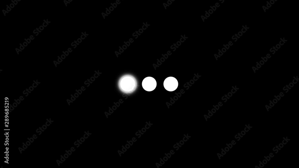 Fototapete animation modern light circle loading bar with alpha channel. animation with alpha (transparent back
