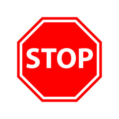 stop signs vector icon. No sign, red warning isolated. Not Allowed icon. flat illustration of Not Allowed vector icon for web