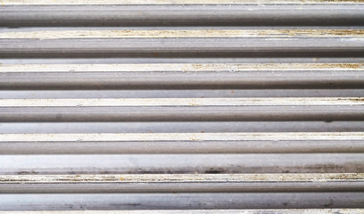 Fototapeta premium Close up wall of silver aluminium fin texture background .