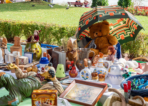 Auf dem Flohmarkt in Deutschland