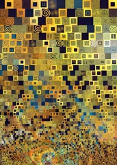 Photo sur Plexiglas Pour elle Thème du motif G. Klimt - art du carrelage