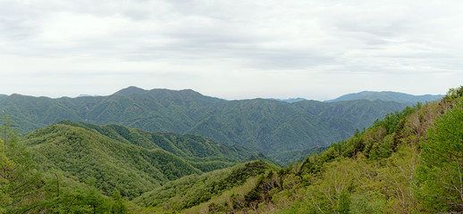 日光 半月山からのパノラマ風景