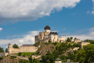 Fototapeta na wymiar Trencin Castle (Trenciansky Hrad), Slovakia