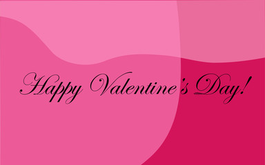 Valentines day background pink love, vector illustration