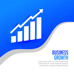 business growth concept presentation background design