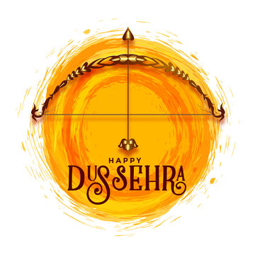 creative happy dussehra festival greeting design background