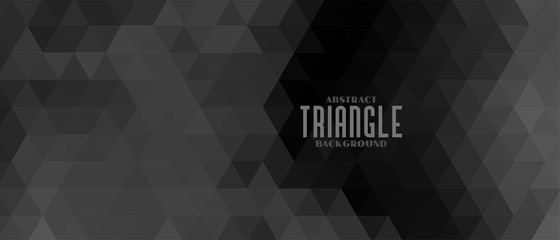 dark black background with triangle shapes design