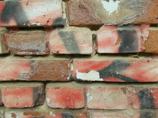 Old brick wall. Background for interior design.