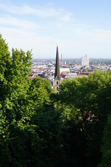 Fototapeta premium a old castle in Bielefeld on the top
