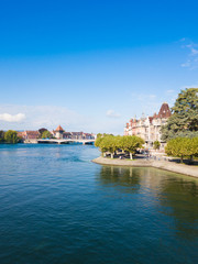 Fototapeta premium Blick auf die Seestrasse Konstanz am Bodensee