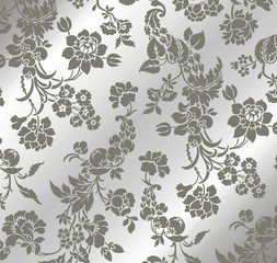Fototapeta premium wedding card design, paisley floral pattern , India 