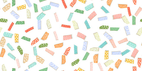 Cut paper craft pattern in origami style. Fashion and style. Can use any purpose summer poster. Paper cutout vector illustration. Fabric texture. Gift paper. 3d vector. Design element.