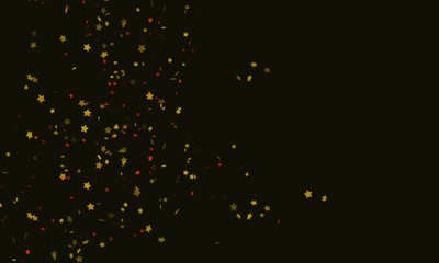 Confetti during holiday celebration