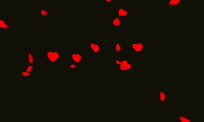 Confetti during holiday celebration