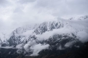 Tuinposter K2 prachtige berg in de natuur landschapsmening van Pakistan
