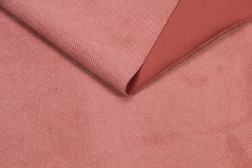 Knitted fabric Jersey pink. The texture of the costume fabric is pink