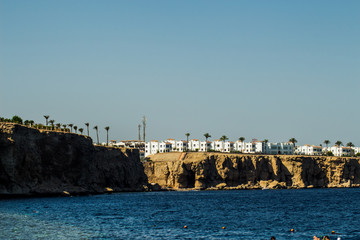 Stunning summer landscape with Adriatic Sea,Biokovo mountains and wonderful bay,Brela beach,Makarska riviera,Dalmatia,Croatia,Europe