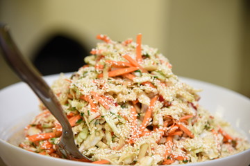 salads cabage carrots