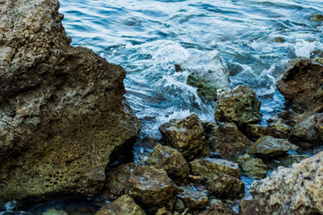 Rocky mountain scenery, Dolomites, Italy
