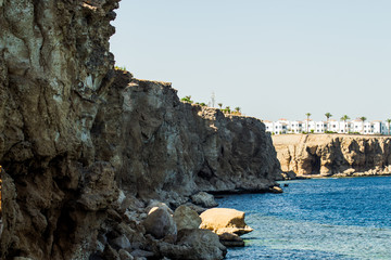 Rocky mountain scenery, Dolomites, Italy
