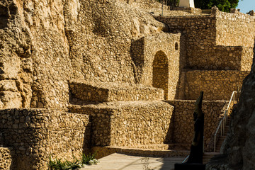 Rocky mountain scenery, Dolomites, Italy