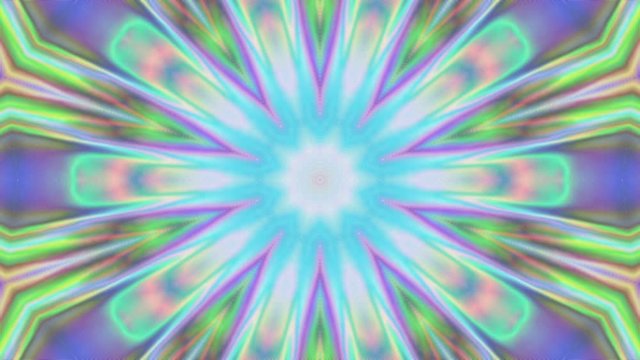 Slow motion kaleidoscopic video. Slowmo hypnotic animation. Live wallpaper background. Can use in vertical position