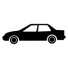 Car. monochrome icon - Vector